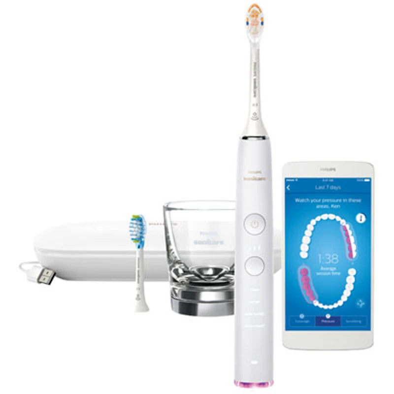 Philips SoniCare DiamondClean Smart 9350 Electric Toothbrush (HX9902/74) - White