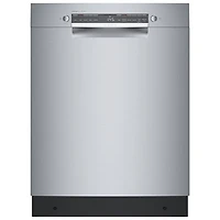 Bosch 300 Series 24" 46dB Built-In Dishwasher with Stainless Steel Tub (SGE53C55UC) - Stainless Steel
