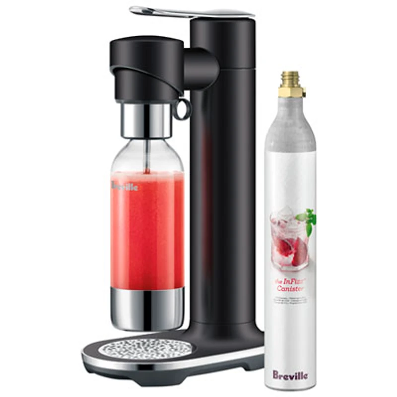 Breville InFizz Fusion 1L Soda Machine with FusionCap & Co2 Canister - Black Truffle