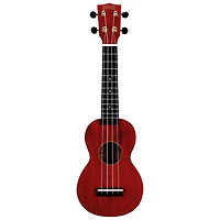 Mahalo Slimline Ukulele (MS1-TRD) - Transparent Red