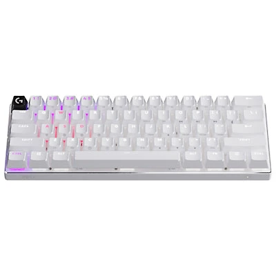 Logitech PRO X 60 LIGHTSPEED Wireless Backlit Mechanical GX Optical Tactile Gaming Keyboard - White - En