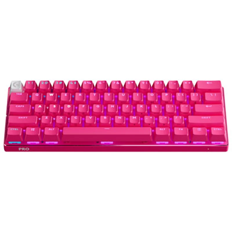 Logitech PRO X 60 LIGHTSPEED Wireless Backlit Mechanical GX Optical Linear Gaming Keyboard - Magenta - En