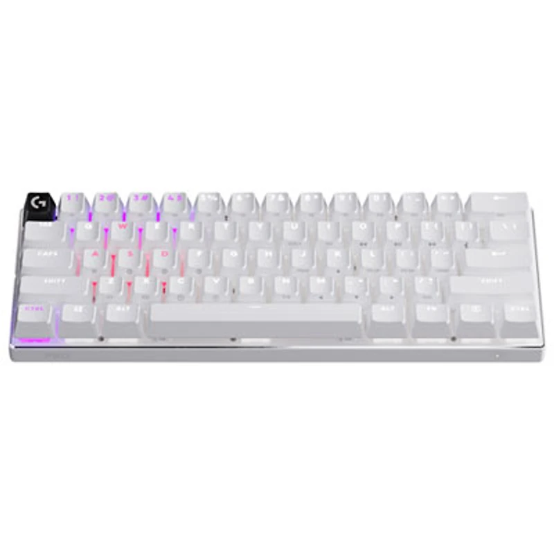 Logitech PRO X 60 LIGHTSPEED Wireless Backlit Mechanical GX Optical Linear Gaming Keyboard - White - En