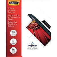 Fellowes ImageLast 9"x11.5" Thermal Laminating Pouches with UV Protection - 5 mil - 100 Pack
