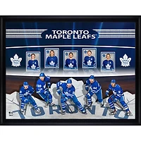 Frameworth Toronto Maple Leafs Hockey Card Collage Framed Photo (34x26")
