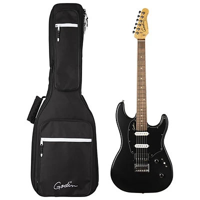 Godin Session HT Electric Guitar with Premium Bag (048410) - Matte Black