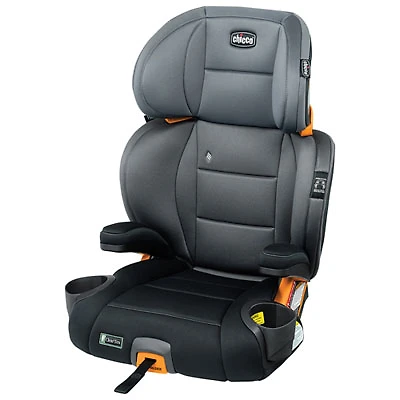 Chicco KidFit ClearTex Plus High Back to Backless Booster Car Seat - Grey/Black