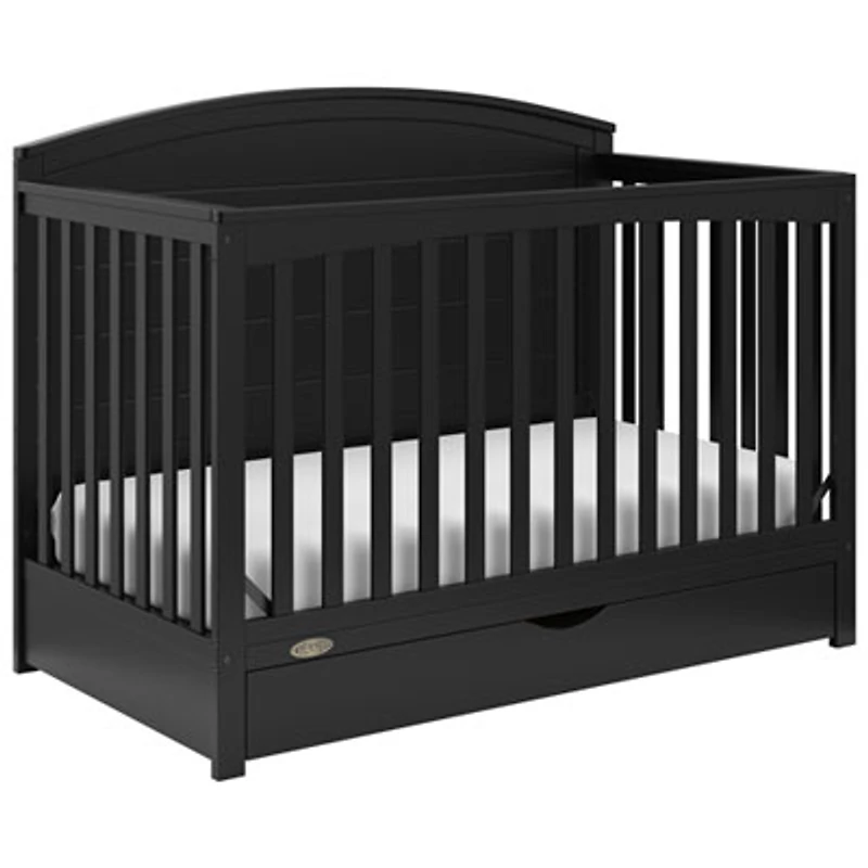 Graco Bellwood 5-in-1 Convertible Crib with Drawer - Black