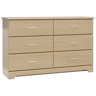 Storkcraft Brookside 6-Drawer Dresser - Driftwood