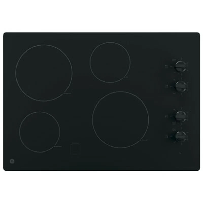 GE 30" 4-Element Electric Cooktop (JP3030DWBB) - Black