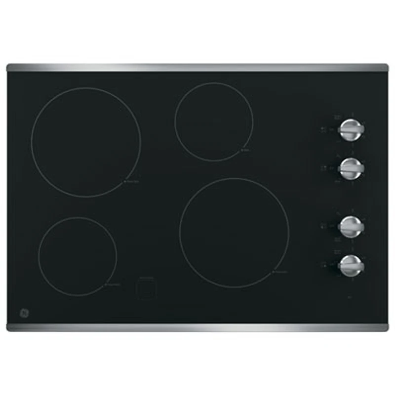 GE 30" 4-Element Electric Cooktop (JP3030SWSS) - Stainless Steel