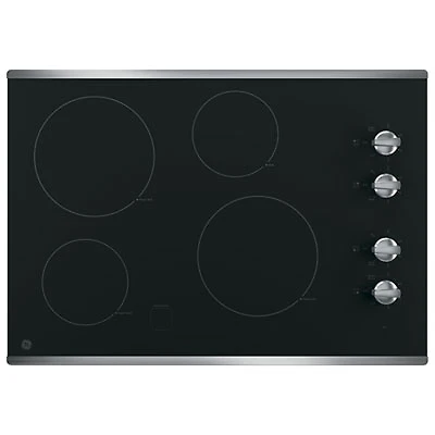 GE 30" 4-Element Electric Cooktop (JP3030SWSS) - Stainless Steel