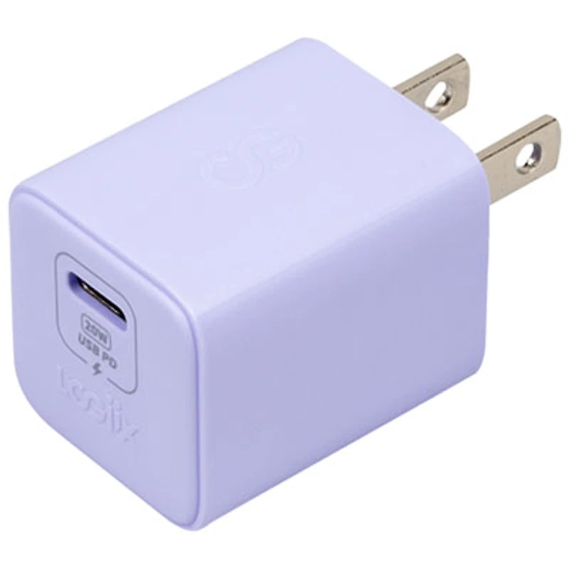 LOGiiX Vibrance 20W USB-C GaN PD Wall Charger - Lavender