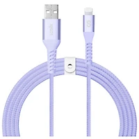 LOGiiX Vibrance 1.2m (3.9 ft.) Braided USB to Lightning Cable (LGX-13761) - Lavender