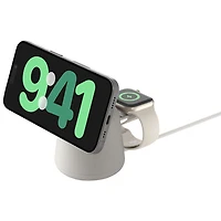 Belkin BoostCharge Pro 2-in-1 Wireless Charging Dock with MagSafe for iPhone & Apple Watch - Sand