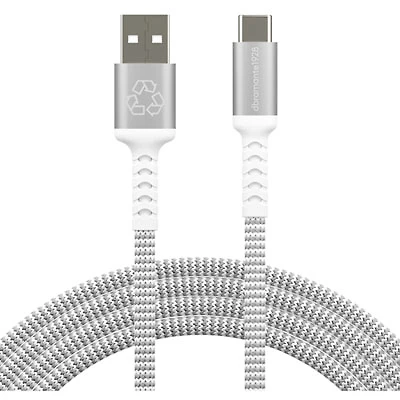 dbramante1928 2.5m (8ft) USB-A to USB-C Braided Cable (DB-CB25ACGRU509) - White