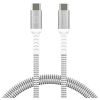 dbramante1928 1.2m (3.94ft) USB-C to USB-C Braided Cable (DB-CB12CCGRU507) - White