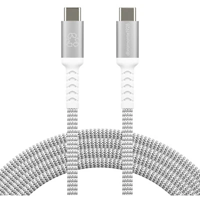 dbramante1928 2.5m (8ft) USB-C to USB-C Braided Cable (DB-CB25CCGRU511) - White