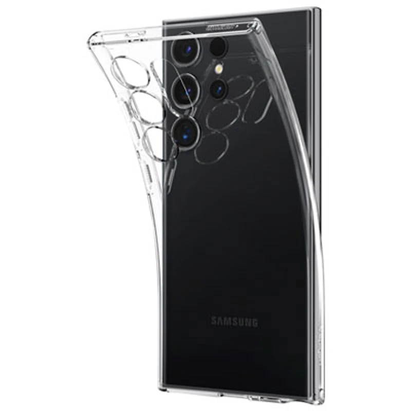 Spigen Crystal Flex Fitted Hard Shell Case for Galaxy S24 Ultra - Crystal Clear
