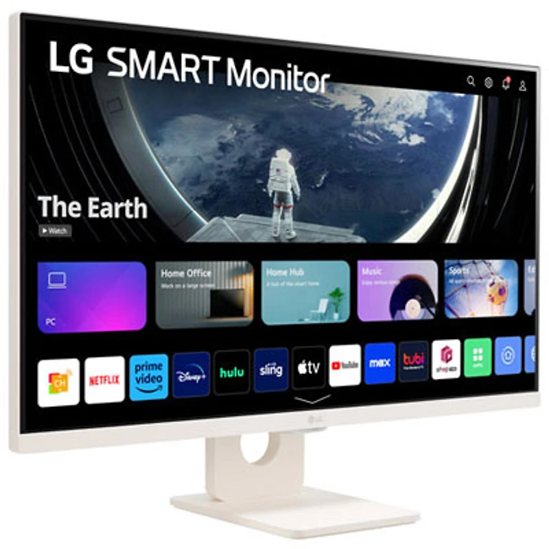 Open Box - LG Smart Monitor 27" FHD 60Hz 5 ms IPS Monitor (27SR50F) - White