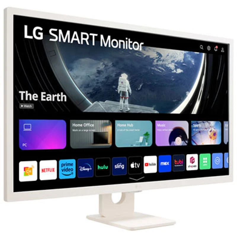 Open Box - LG Smart Monitor 32" FHD 60Hz IPS Monitor (32SR50F) - White