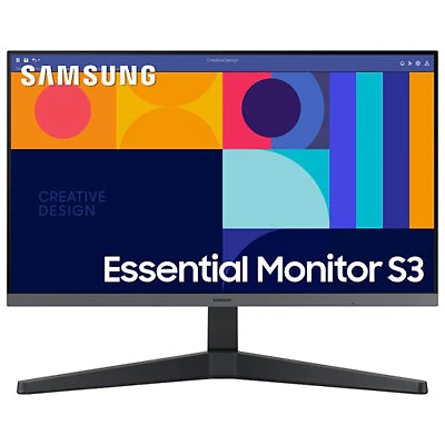 Open Box - Samsung 24" 100Hz 4ms GTG IPS LED FreeSync Monitor (LS24C330GANXZA) - Black