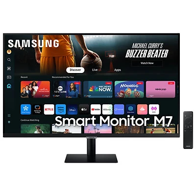 Samsung 32" 4K Ultra HD 60Hz 4ms GTG VA LCD USB-C Smart Monitor (LS32DM702UNXGO) - Black