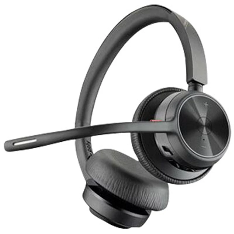 HP PolyVoyager 4320 On-Ear Noise Cancelling True Wireless Headset - Black