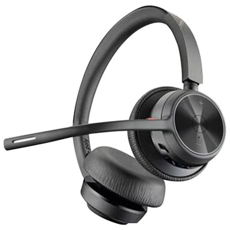 HP PolyVoyager 4320 On-Ear Noise Cancelling True Wireless Headset - Black
