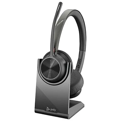 HP Poly Voyager 4320 On-Ear Noise Cancelling Bluetooth Headset - Black