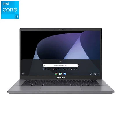 Open Box - ASUS CX34 14" Touchscreen Chromebook Plus - Black/Grey (Intel Core i3-1215U/128GB/8GB RAM/ChromeOS)