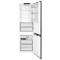 Smeg 22" 9.2 Cu. Ft. Built-in Bottom Freezer Refrigerator with Ice Dispenser (CB300UI) - Panel Ready