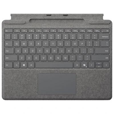 Microsoft Surface Pro Keyboard with Pen Storage for Surface Pro 13" / Pro (11th Edition) / Pro 8 / Pro 9 -Platinum -En