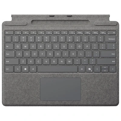 Microsoft Surface Pro Keyboard with Pen Storage for Surface Pro 13" / Pro (11th Edition) / Pro 8 / Pro 9 -Platinum -Bil