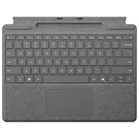 Microsoft Surface Pro Keyboard with Pen Storage for Surface Pro 13" / Pro (11th Edition) / Pro 8 / Pro 9 -Platinum -Bil