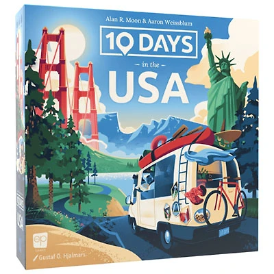 10 Days in the USA Board Game - English