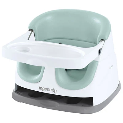 Ingenuity Baby Base 2-in-1 Booster Seat with Tray - Mist/White