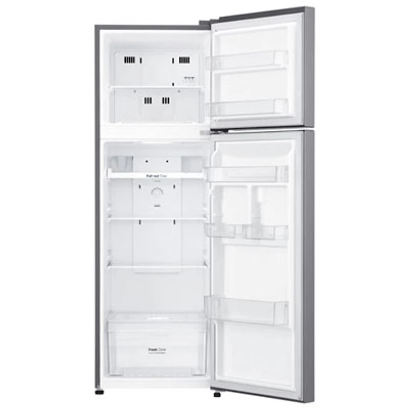 Open Box - LG 22" 9 Cu. Ft. Top Freezer Refrigerator - Platinum Silver Steel - Perfect Condition