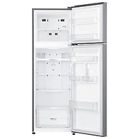 Open Box - LG 22" 9 Cu. Ft. Top Freezer Refrigerator - Platinum Silver Steel - Perfect Condition