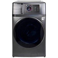 Open Box - GE 5.5 Cu. Ft. UltraFast Electric Washer & Dryer Combo - Carbon Graphite - Perfect Condition