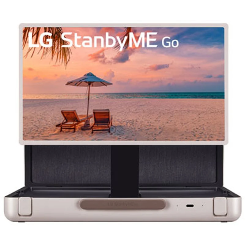 Open Box - LG StanbyME Go 27" 1080p HDR WebOS 22 Smart TV (27LX5QKNA) - 2024 - White