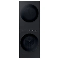 Open Box - Samsung 5.3 Cu. Ft. Front Load Electric Washer & Dryer Laundry Hub - Black SS - Perfect Condition