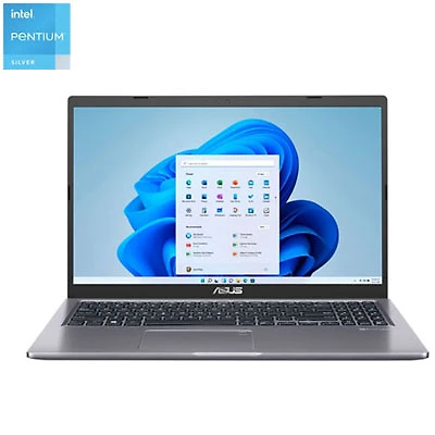 Open Box - ASUS Vivobook 15.6" Laptop - Slate Grey (Intel Pentium Silver N6000/256GB SSD/8GB RAM/Windows 11 Home)
