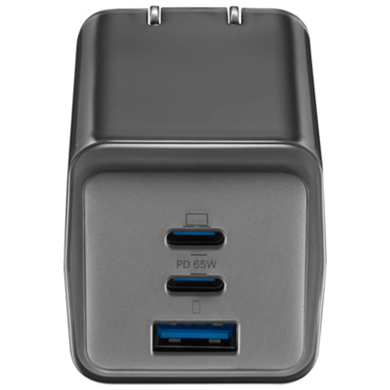 Insignia 65W 3-Port USB-C/USB-A Wall Charger (NS-MW3165C2A1B24-C) - Black - Only at Best Buy