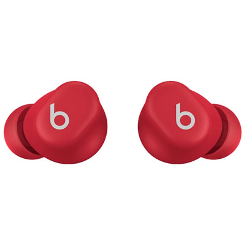 Beats By Dr. Dre Solo Buds In-Ear Sound Isolating Truly Wireless Headphones - Transparent Red