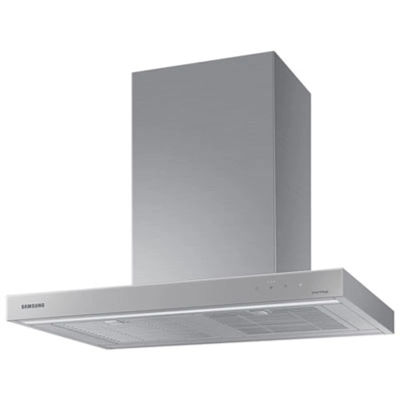 Open Box - Samsung Bespoke 30" Wall Mount Range Hood (NK30CB600WCGAA) - Grey Glass - Scratch & Dent