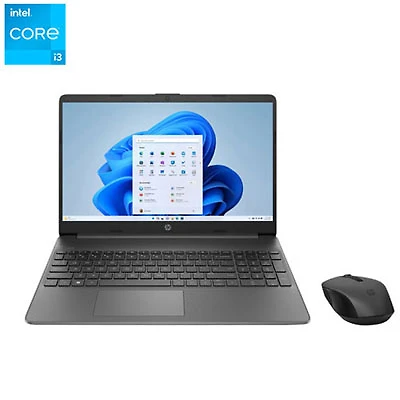 Open Box - HP 15.6" Laptop - Chalkboard Grey (Intel Core i3-1215U/512GB SSD/8GB RAM/Windows 11 Home)