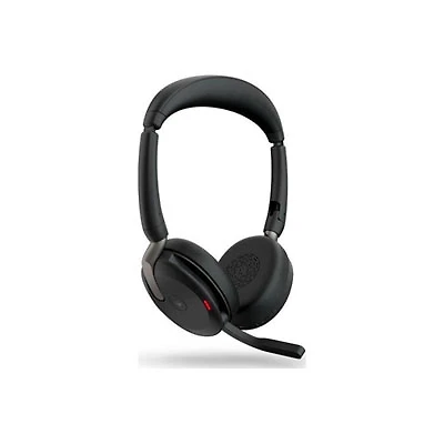Open Box - Jabra Evolve2 On-Ear Active Noise Cancelling True Wireless Bluetooth 5.2 Headsets with Mic