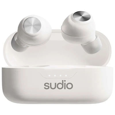 Sudio T3 In-Ear True Wireless Earbuds - White