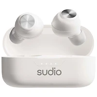 Sudio T3 In-Ear True Wireless Earbuds - White